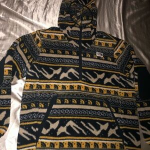 North Face Mountain Pattern Hoodie
